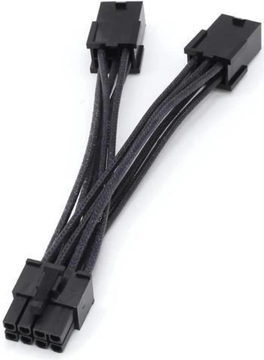 Vszerda Vszerda Dual 6 Pin to 8 Pin PCIe Adapter Cable 5.5 Inch 14CM 18 AWG 5pcs — product photo
