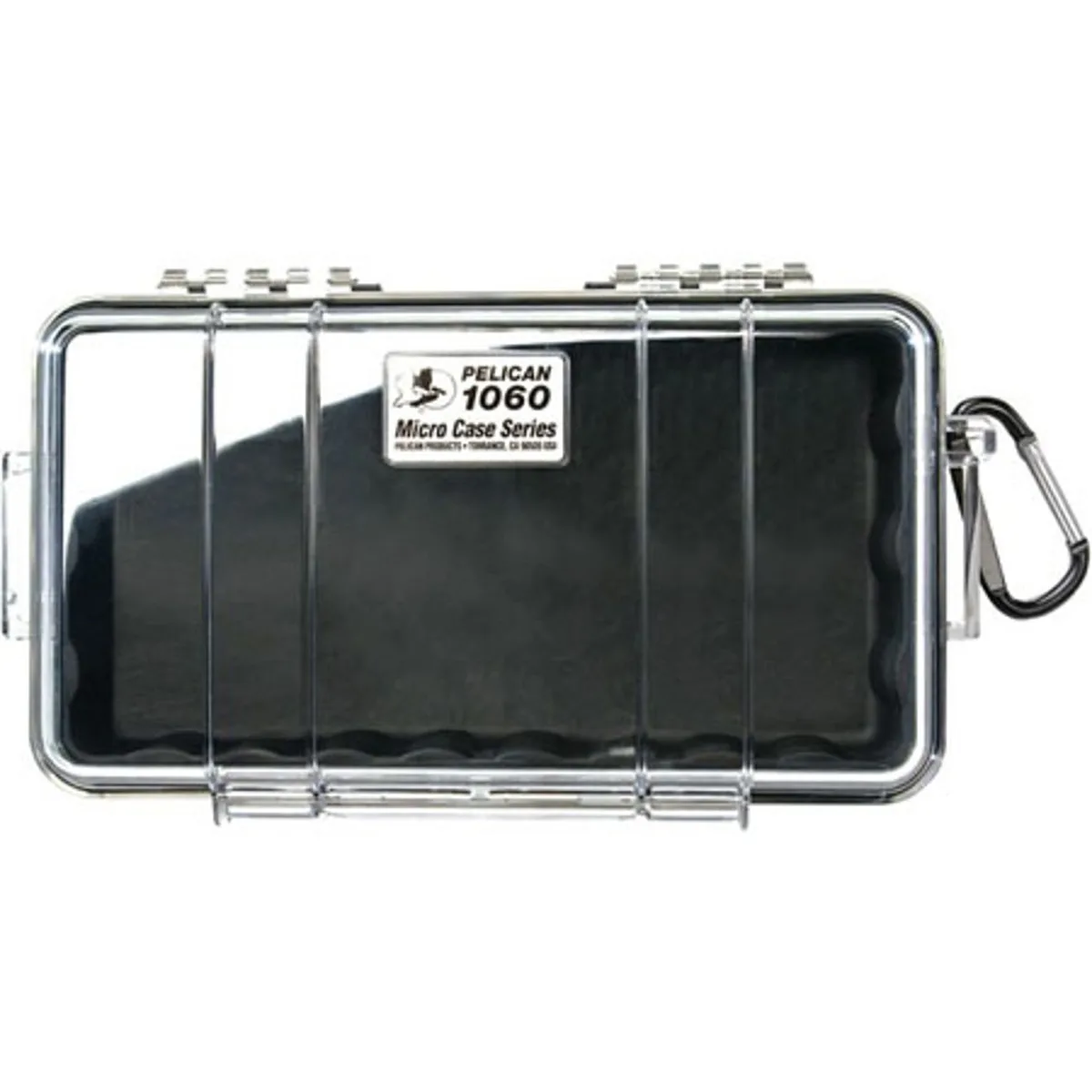 Pelican Products, Inc. Pelican 1060 Watertight Micro Case Clear/Black — product photo