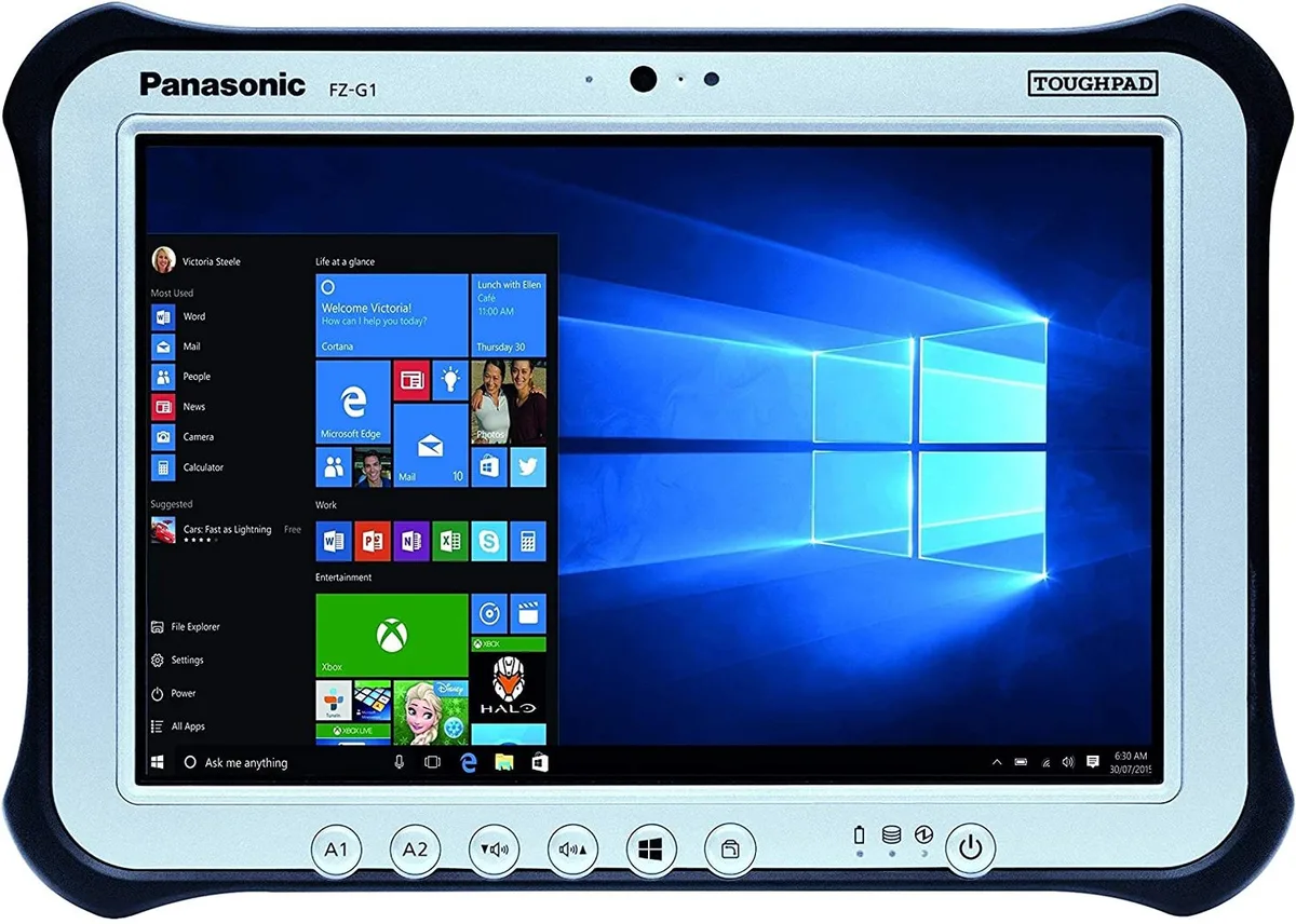 Panasonic Panasonic Toughpad FZ-G1 MK3 10.1" Tablet i5-5300U 8GB 128GB 4G LTE Barcode Reader Win10 Pro — product photo