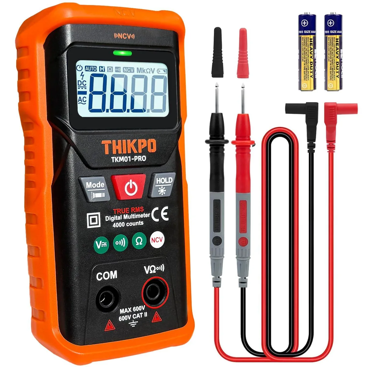 Multimeter 4000 Counts NCV Automotive AC/DC Voltage — product photo