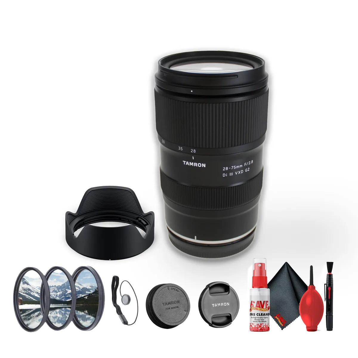 Tamron Tamron 28-75mm f/2.8 Di III VXD G2 Nikon Z bundle camera lens — product photo