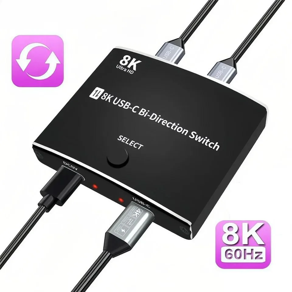 LUOM LUOM OZU8K USB-C Video Switch 8K 60Hz 100W — product photo