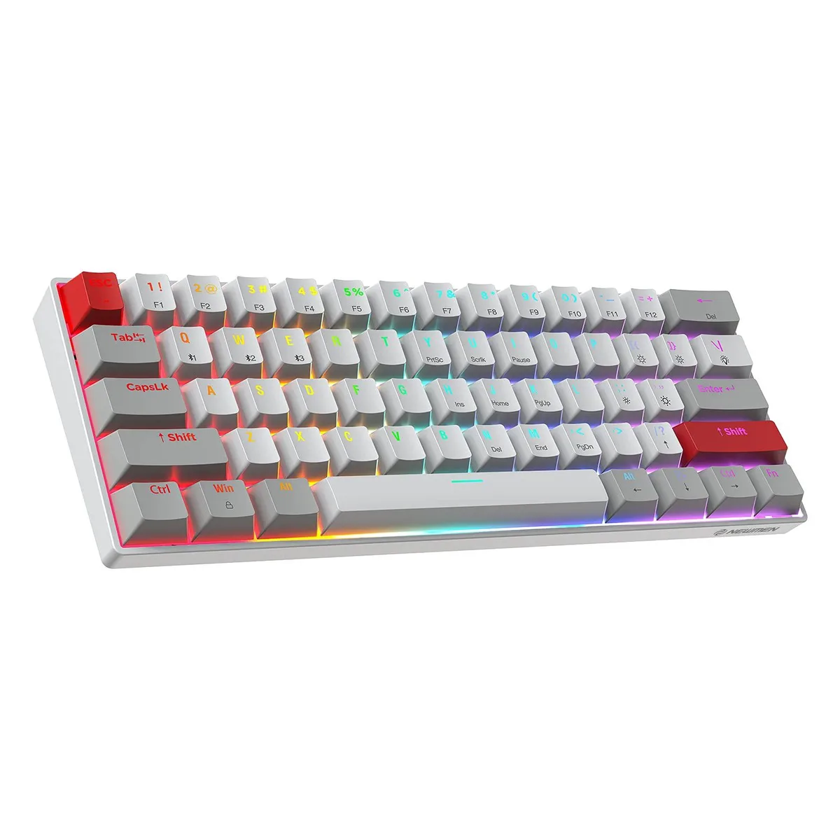  Newmen GM610 60% Wireless Mechanical Gaming Keyboard Linear Red Switch — product photo