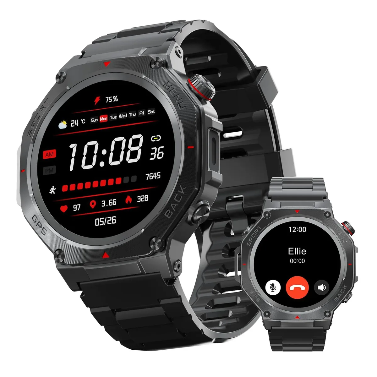  VoltHarbor V20 Smart Watch 1.5" AMOLED 170+ Sports GPS 3ATM 20 Day Battery — product photo