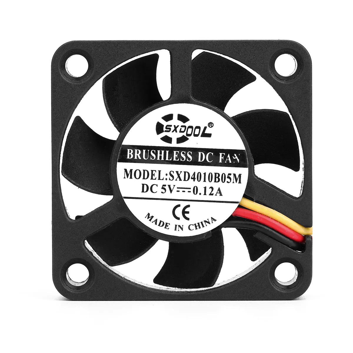 SXDOOL SXDOOL SXD4010B05M 40mm case fan 5V 0.12A 3-pin double ball bearing — product photo