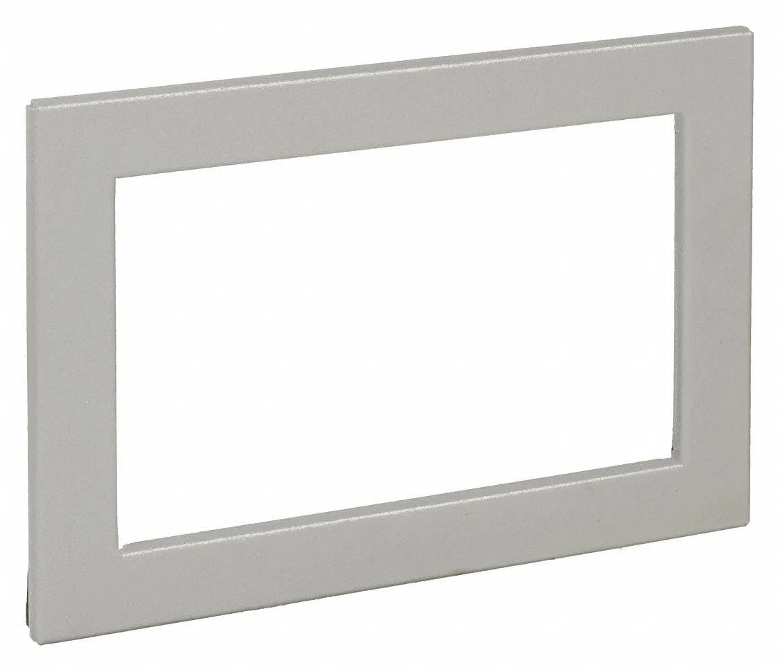Rectangular steel window kit frame 7.5 by 5.5 inches with clear pane and mounting hardware
