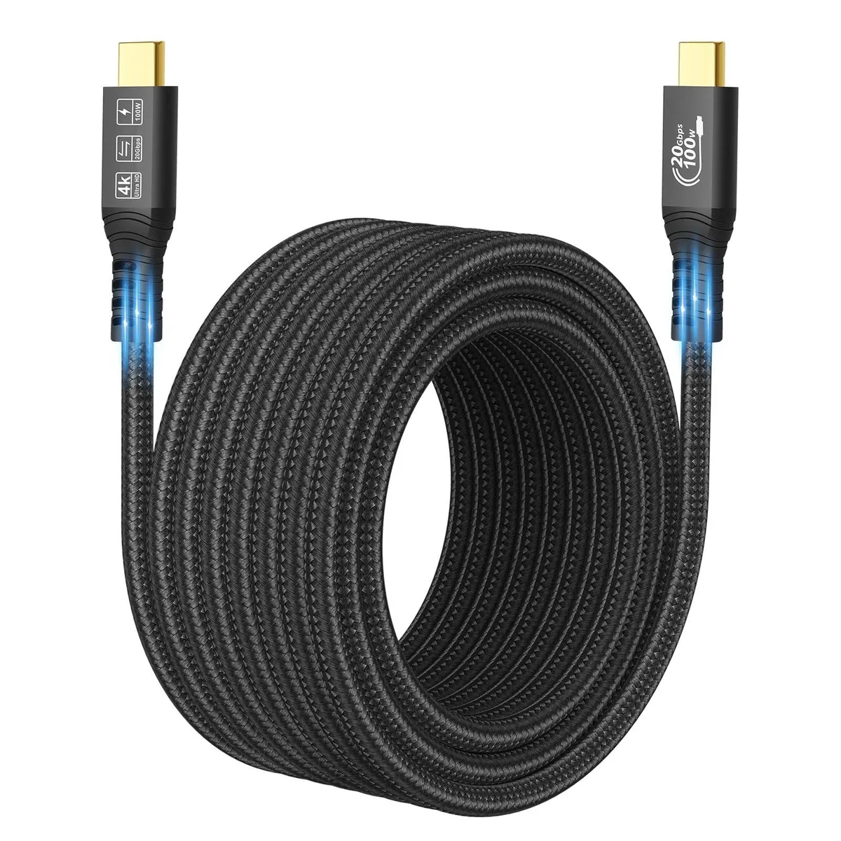 BUCIER BUCIER USB C to C Cable 16.4FT 20Gbps 100W 4K@60Hz — product photo