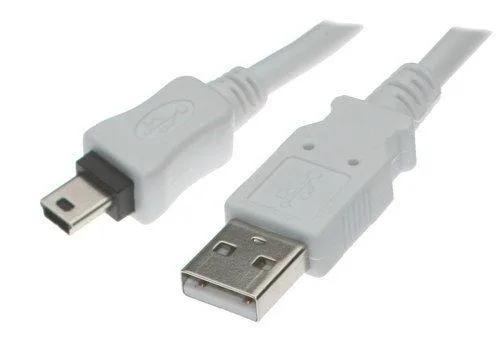 USBGear USBGear USBG-1278W 12 inch White USB A to Mini B Cable — product photo