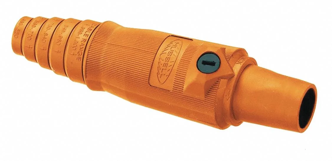 Hubbell Incorporated Hubbell Incorporated HBL400FO Connector 3R 4X 12 Female Orange — product photo