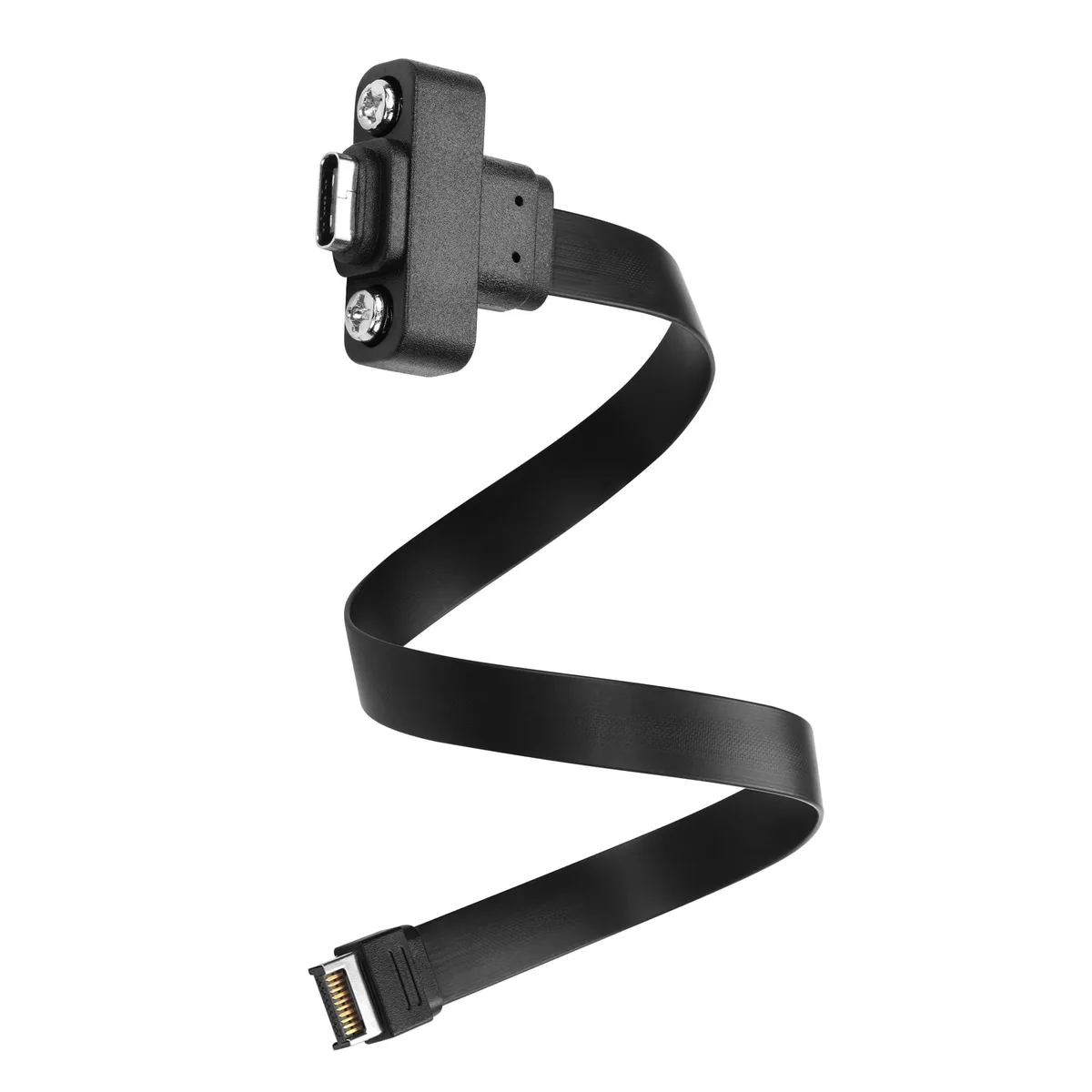 BUCIER BUCIER USB 3.1 Type-E 20-Pin Male to USB-C Female Cable 30cm 10Gbps 100W — product photo