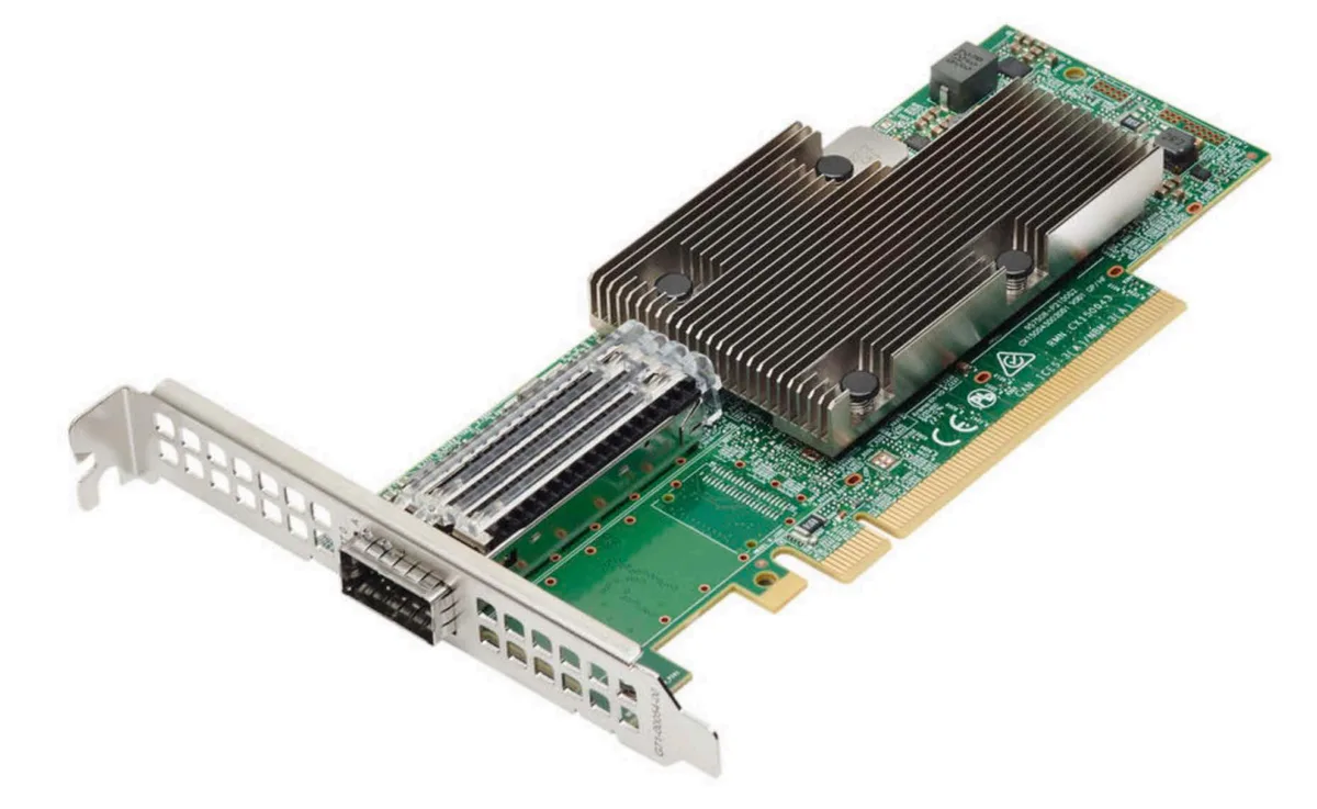Broadcom Broadcom BCM957508-P1200G 200 Gb/s QSFP56 PCIe 4.0 x16 network card — product photo