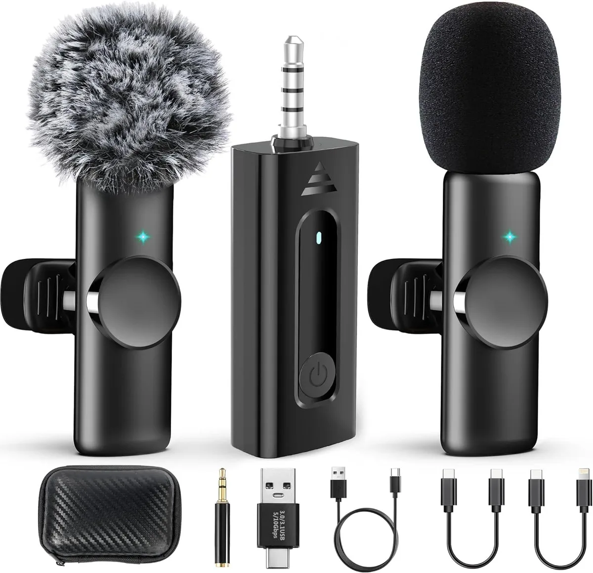 NShi NShi 2 Pack 2.4GHz Wireless Lavalier Microphone — product photo