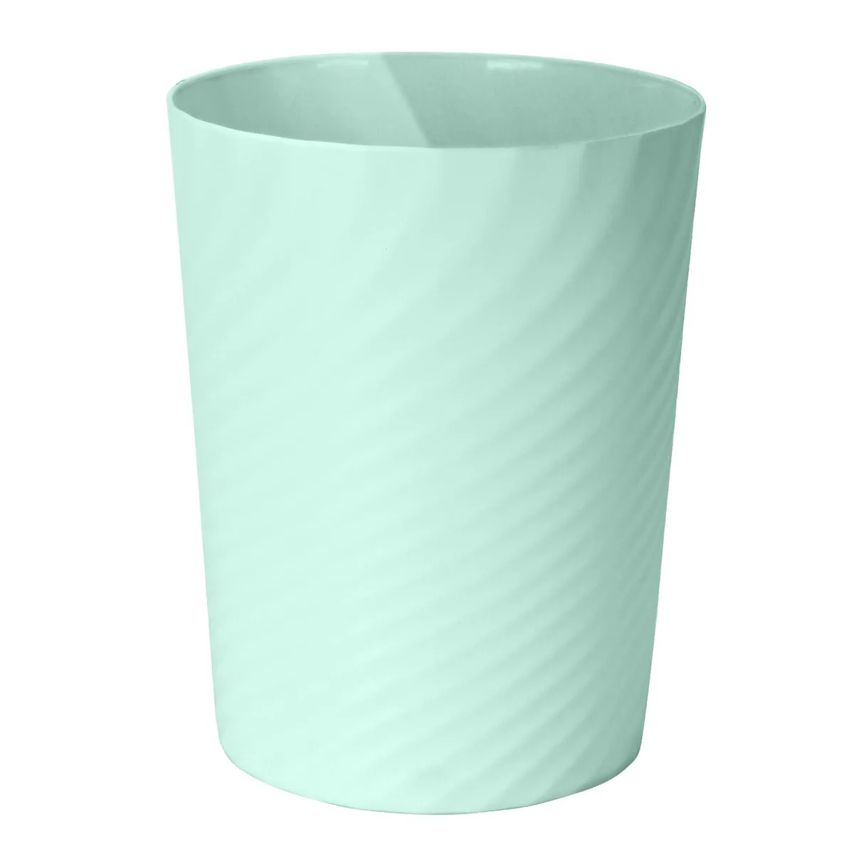 Twelve green plastic bins, 1.8 gallon capacity, 10 by 7.8 by 6.5 inches