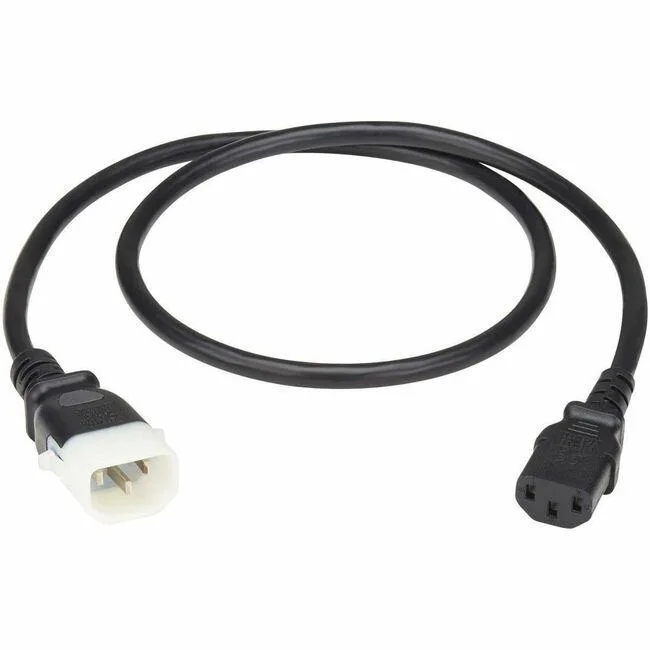 Tripp Lite Tripp Lite P-Lock C13 to C14 Power Cord 14 AWG 15A 250V 3 ft Black — product photo