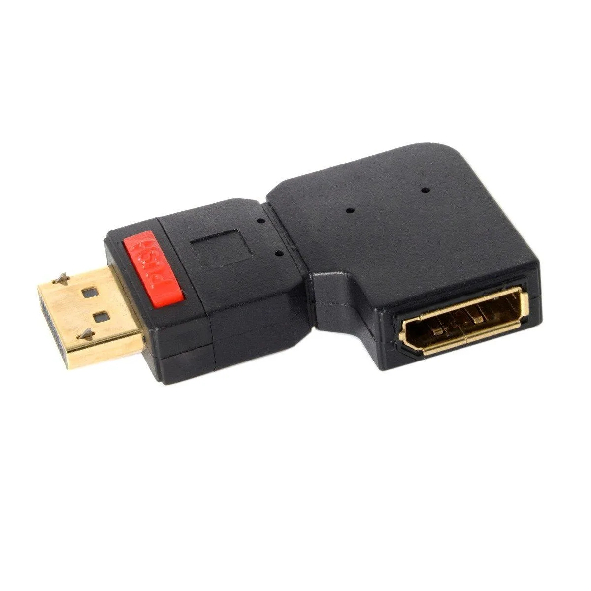 Vszerda Vszerda DisplayPort Male to Female Extension Adapter Left Angled 90 Degree — product photo