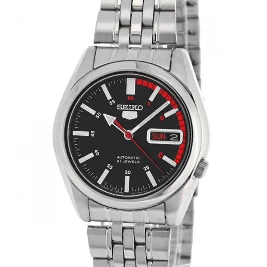 Seiko Seiko 5 SNK375J1 Automatic Watch Black 38mm — product photo
