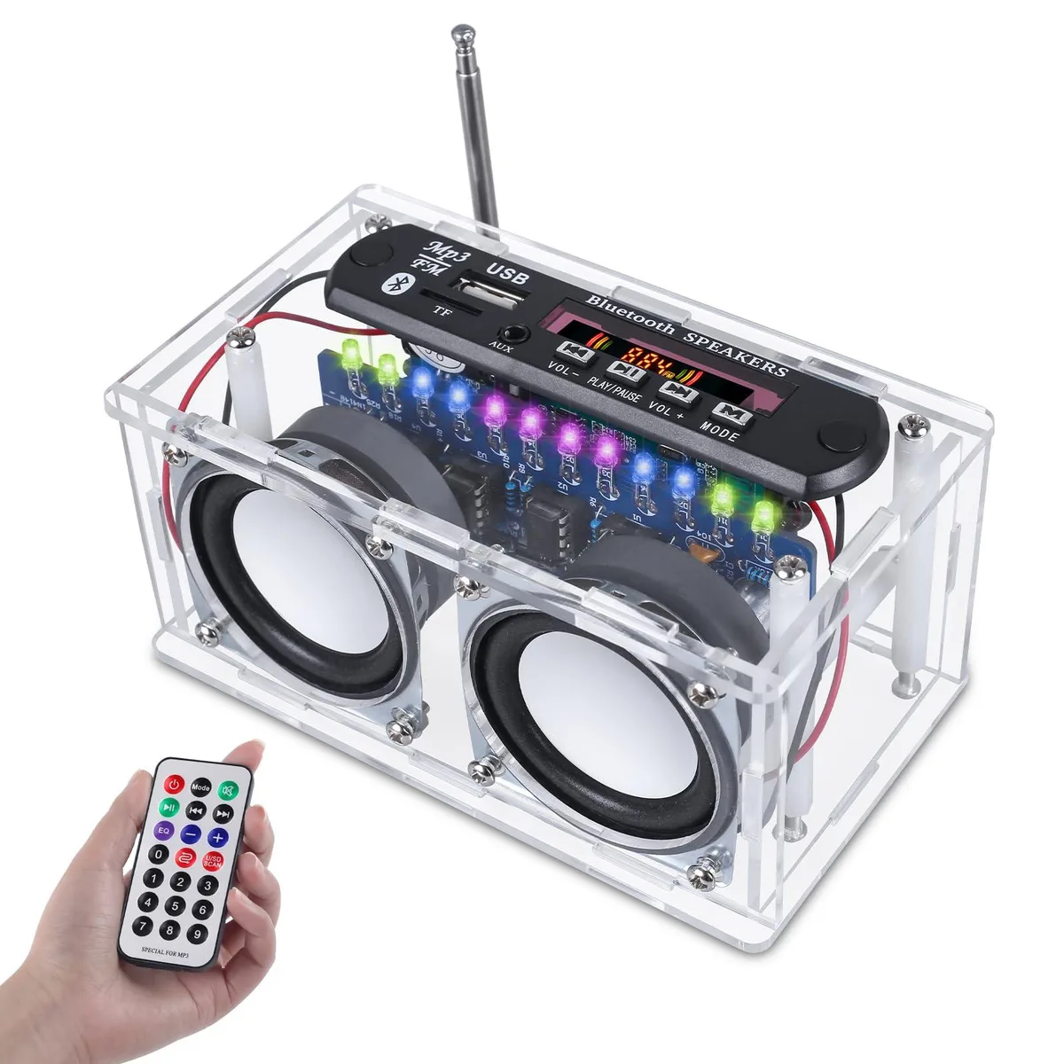 IC Board DIY Bluetooth Speaker Soldering Kit with FM Radio — product photo