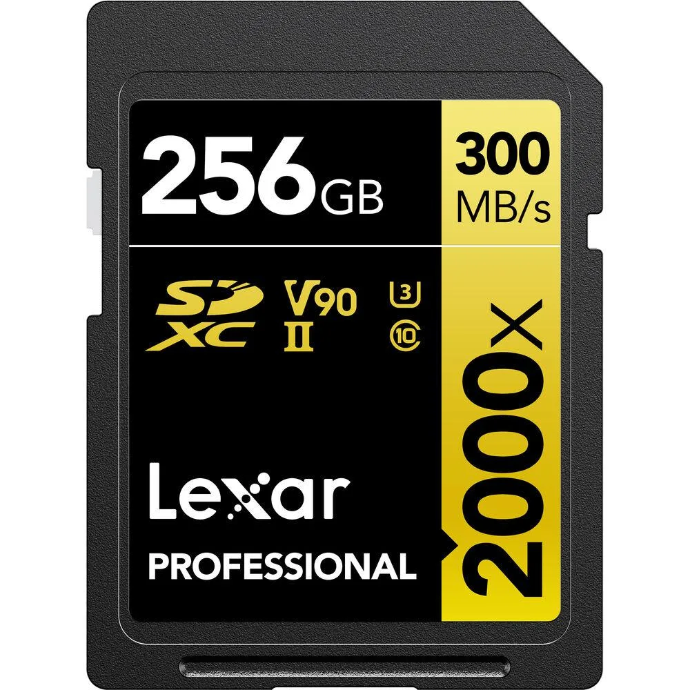 Lexar Lexar LSD2000256G-BNNNU 256GB 2000x UHS-II SDXC memory card — product photo