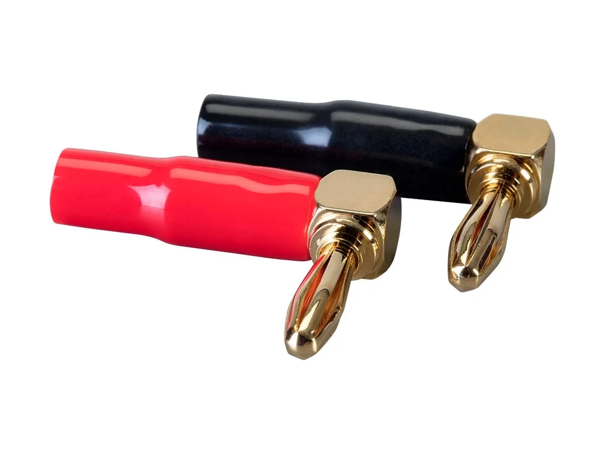 Monoprice Inc. Monoprice 5 Pair Right Angle 24k Gold Banana Plugs 12-18 AWG — product photo