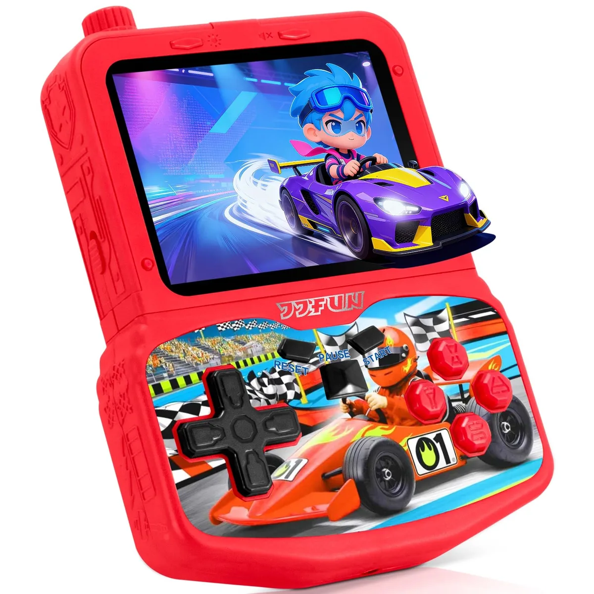 Handheld Game Console 220 Games 3.5" IPS Screen RED — product photo