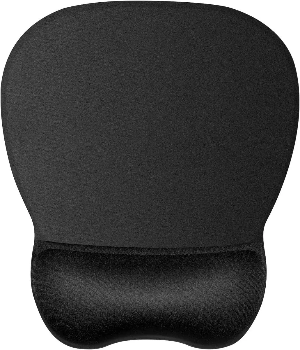 BAOFENG BAOFENG Ergonomic Mouse Pad Gel Wrist Support Black 9.2 x 8.1 in — product photo