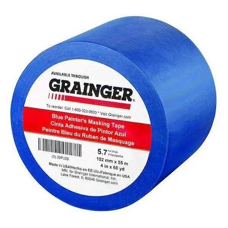 Zoro Select Zoro Select 20PJ26 Painter's Tape Blue 4 in 60 yd 5.7 mil CP 27 — product photo