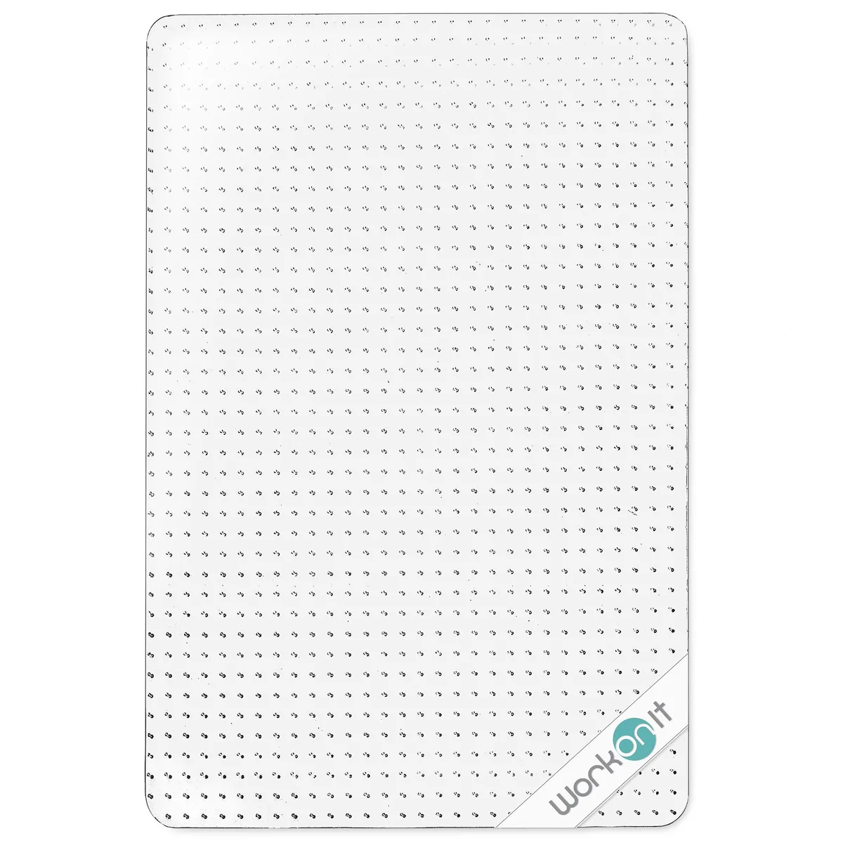 WORKONIT WORKONIT Office Chair Mat 46" x 60" Clear Low Pile Carpet 2.2 mm Vinyl — product photo