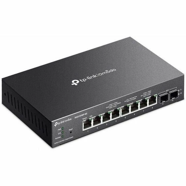 TP-Link TP-Link Omada SG2210XMP-M2 8-Port 2.5G PoE+ 2-Port 10G SFP+ Smart Switch — product photo