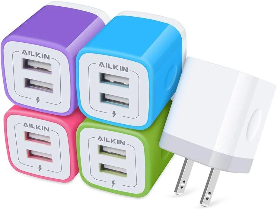 ONITOON ONITOON 5-Pack USB Wall Charger 2.1A Dual Port — product photo