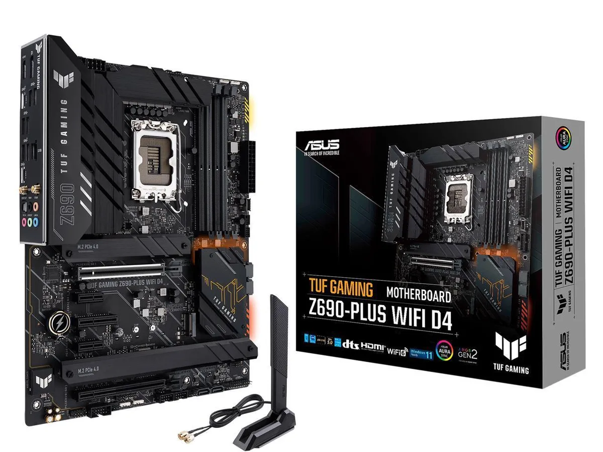 ASUS ASUS TUF Gaming Z690-Plus WiFi D4 LGA 1700 DDR4 ATX Intel motherboard — product photo