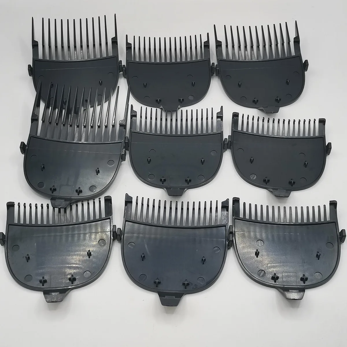 prewave prewave 9pcs hair clipper comb set for hc4240 hc4250 hc4300 hc4255 black — product photo