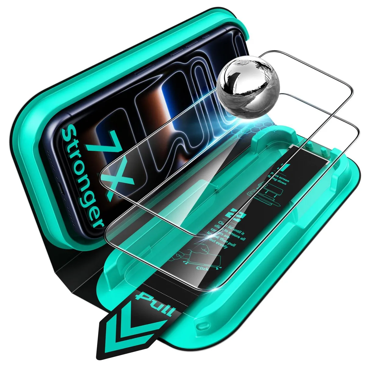  ESR Armorite Screen Protector 2 Pack iPhone 17 Pro Max UltraFit Tray — product photo