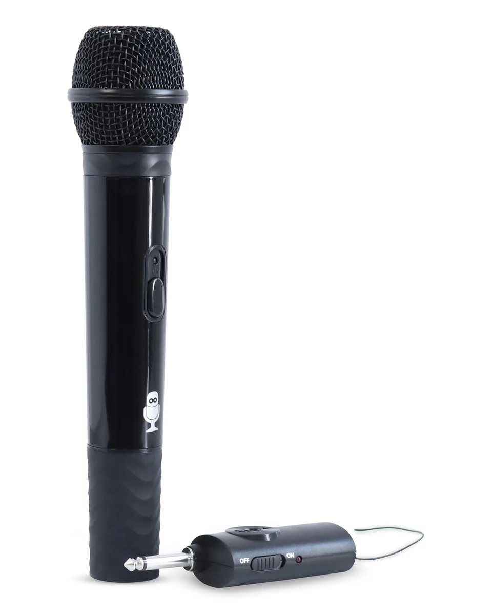  Singing Machine SMM107 Wireless Microphone Black UHF 6.35 mm Jack 65 dB — product photo