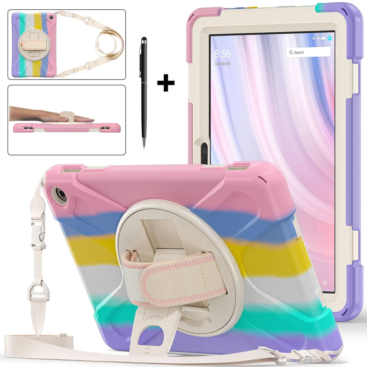 BONAEVER BONAEVER Shockproof Case for Fire HD 10 13th Gen 2023 Pink — product photo