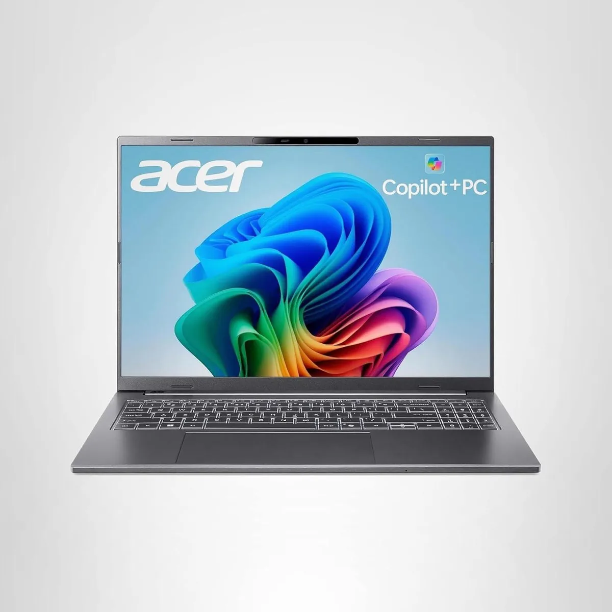 Acer America Acer Aspire 16 AI Copilot+ PC laptop Snapdragon X 16GB 512GB 16 WUXGA 120Hz Touch Gray A16-11MT-X669 — product photo