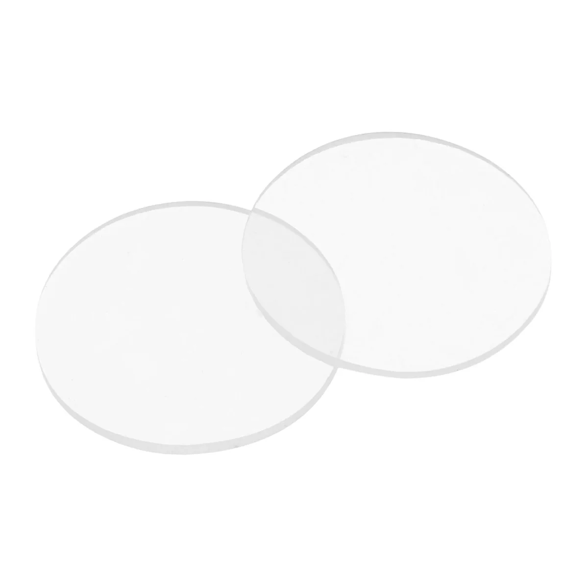 Ten small white silicone discs 15 mm wide 1 mm thick