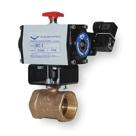 Milwaukee Valve Milwaukee Valve MBDAO A 200 Butterfly Valve Double Acting Bronze 2 Inch — product photo