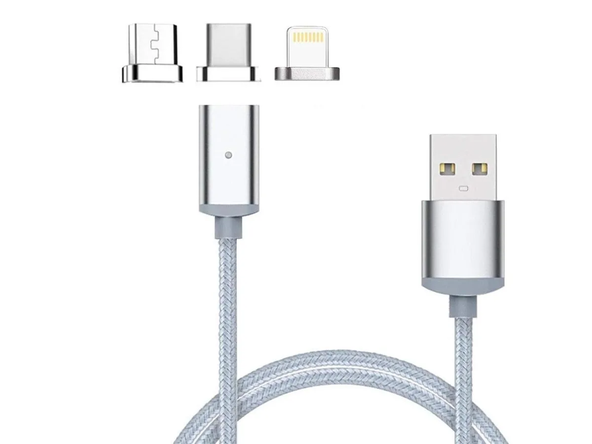 Werleo Werleo 3-in-1 Magnetic USB Cable Silver — product photo