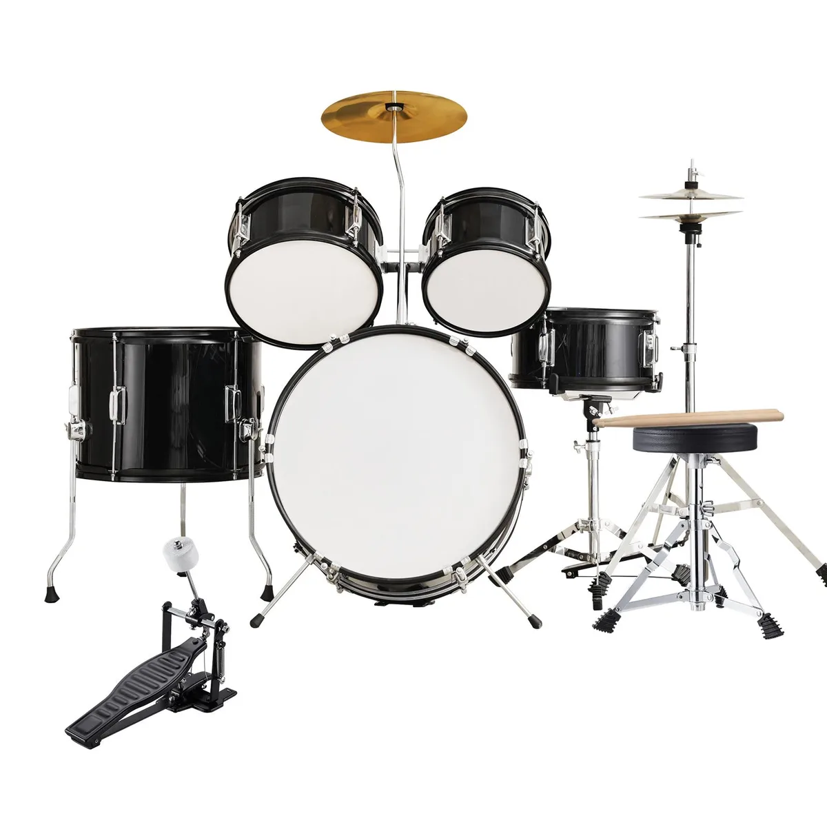 VEVOR VEVOR Kids Drum Set 5-Piece 16 in Black SH-002-BK — product photo