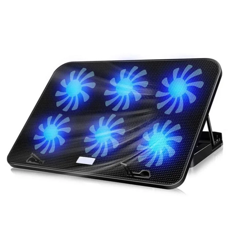 eForChina eForChina Premium Edition Black Laptop Cooling Pad 6 Fans 2400 RPM — product photo