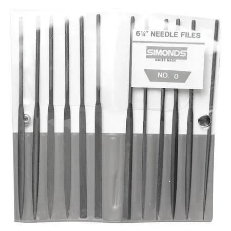 Simonds 83522000 needle file set in storage box