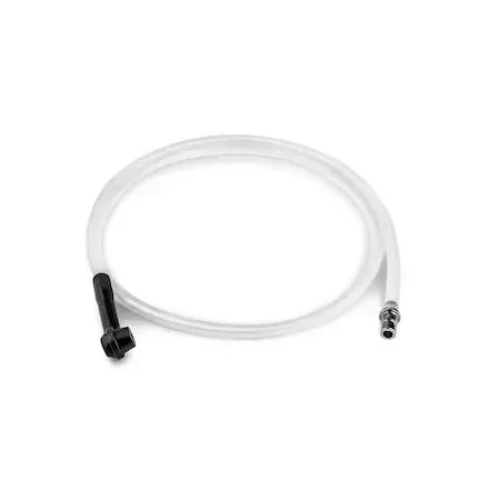 Transparent silicone hose with coupler, 3.3 ft long