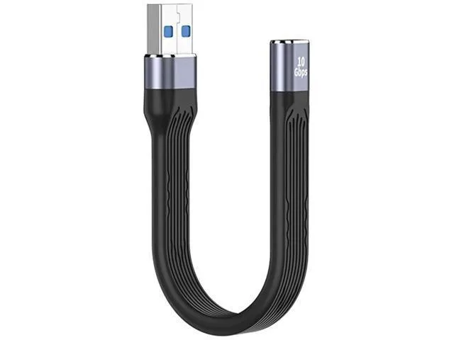 Manw Manw 13cm USB 3.1 Type C Female to USB 3.0 Type A Male Flat Slim FPC Cable — product photo
