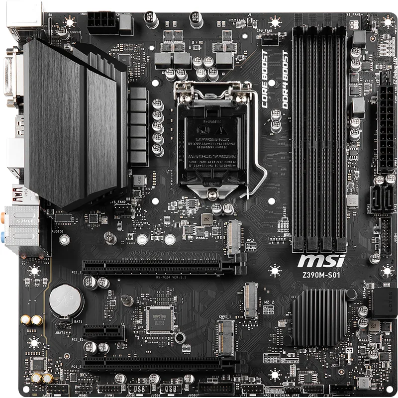 MSI MSI Z390M-S01 LGA 1151 Intel Z390 DDR4 Micro ATX Motherboard — product photo