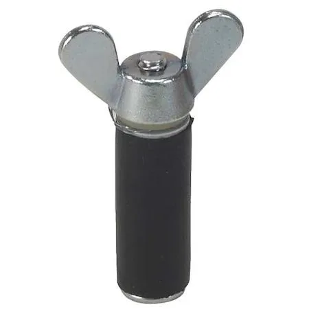Cherne 269875 1 in pipe plug with wing nut galvanized steel finish 2.18 in height