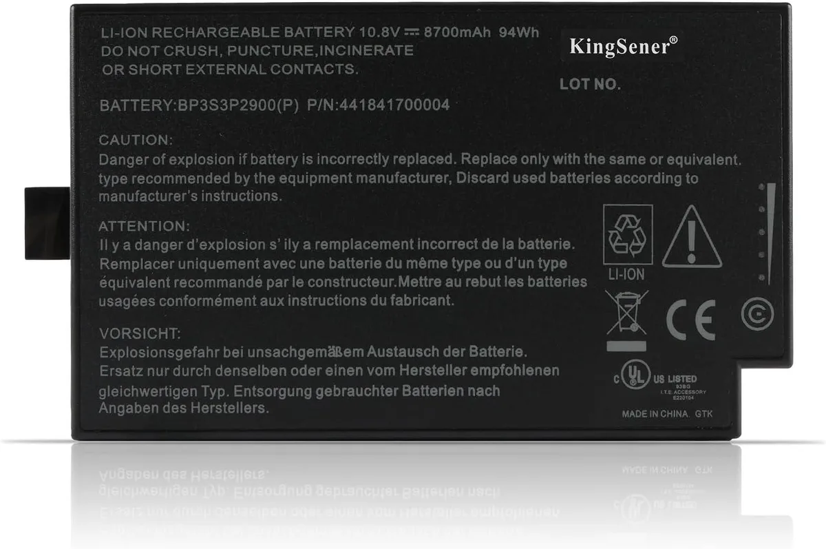 PISKEKAT PISKEKAT BP3S3P2900 94WH 10.8V laptop battery for Getac B300 B300X — product photo