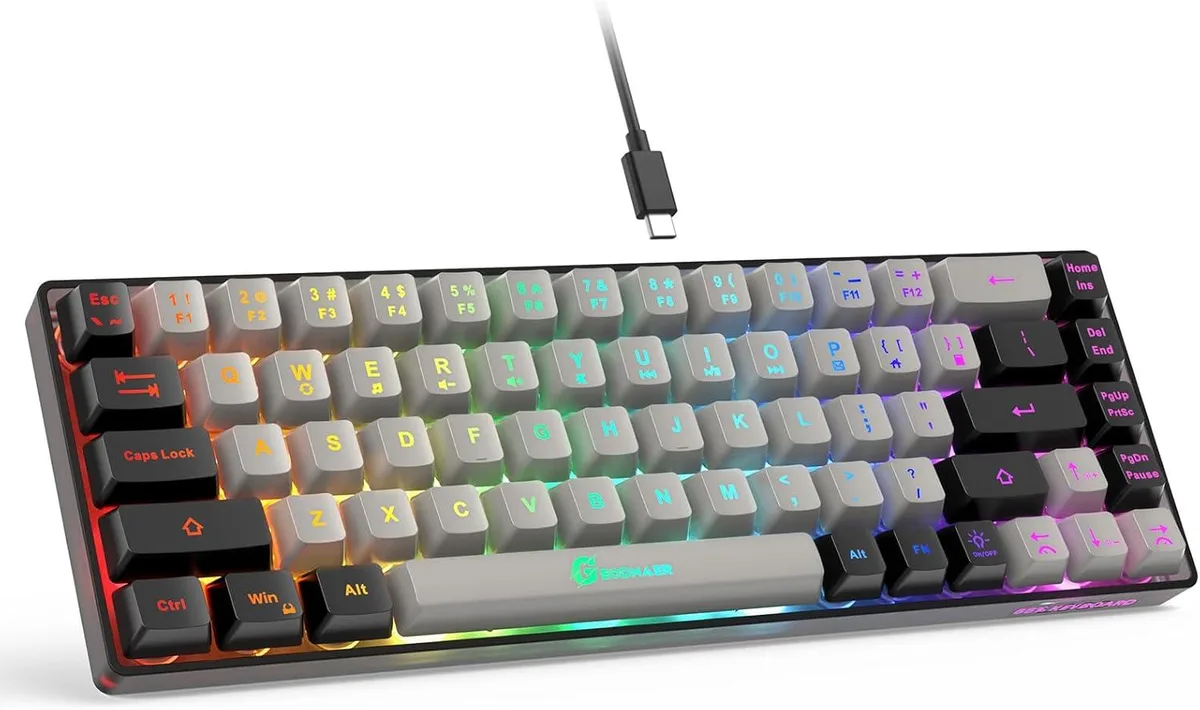 usbroway usbroway 65% Gaming Keyboard 68 Keys Membrane Wired Backlit — product photo