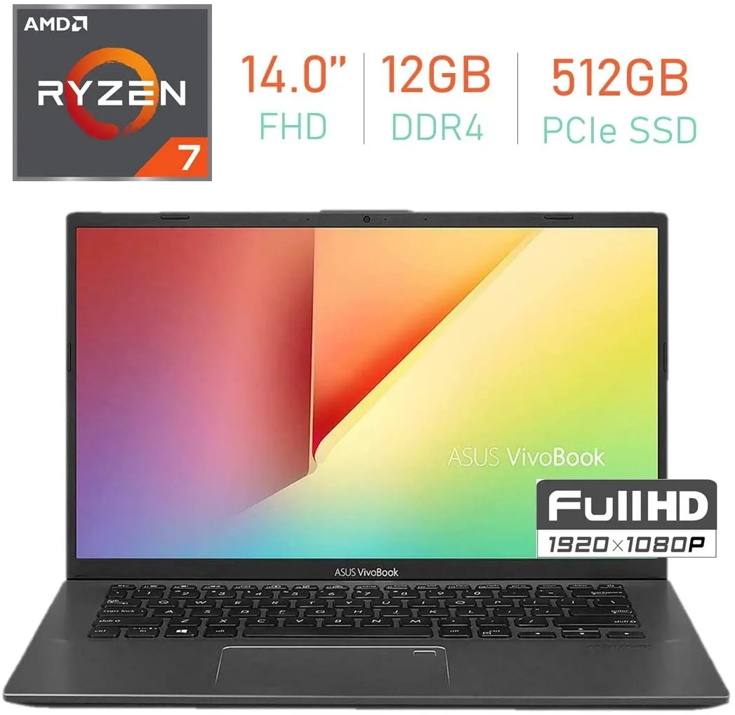 ASUS ASUS VivoBook F412DA-NH77 14.0" laptop AMD Ryzen 7 3700U 12GB 512GB — product photo