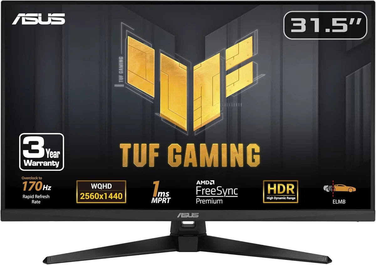 ASUS ASUS TUF Gaming VG32AQA1A 31.5" QHD 170Hz gaming monitor 90LM07L0-B033B0 — product photo