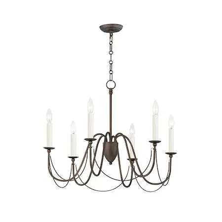 Maxim Mfg. Maxim Mfg. Plumette 6-Light Chandelier 12166CHB — product photo